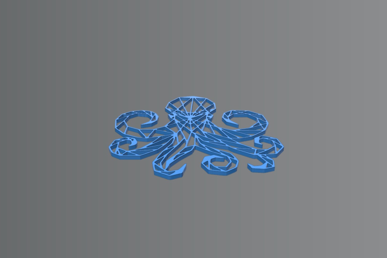 Octopus wall Sculpture 2D