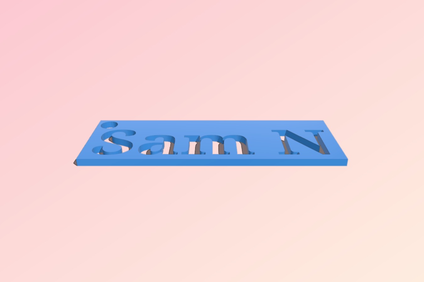 Sam N keychain