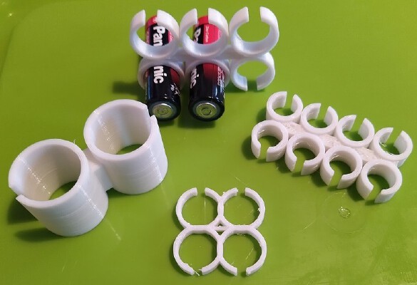 Customisable Battery Clips | 3d print model