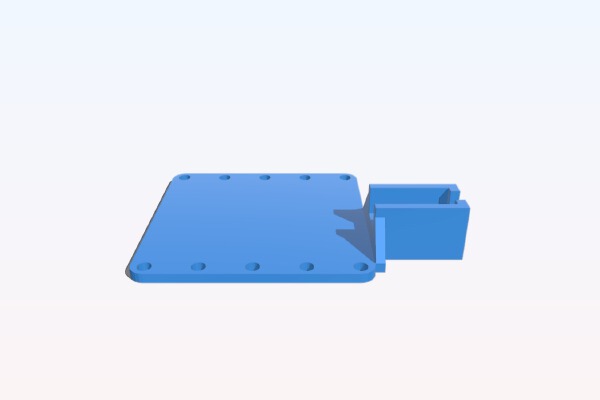 Modern Robotics Core Device USB Strain Relief Plate | 3d print model