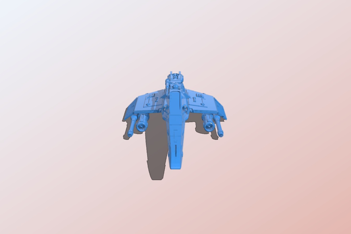 Star Wars Miniature E-Wing Side Cannon with Peg