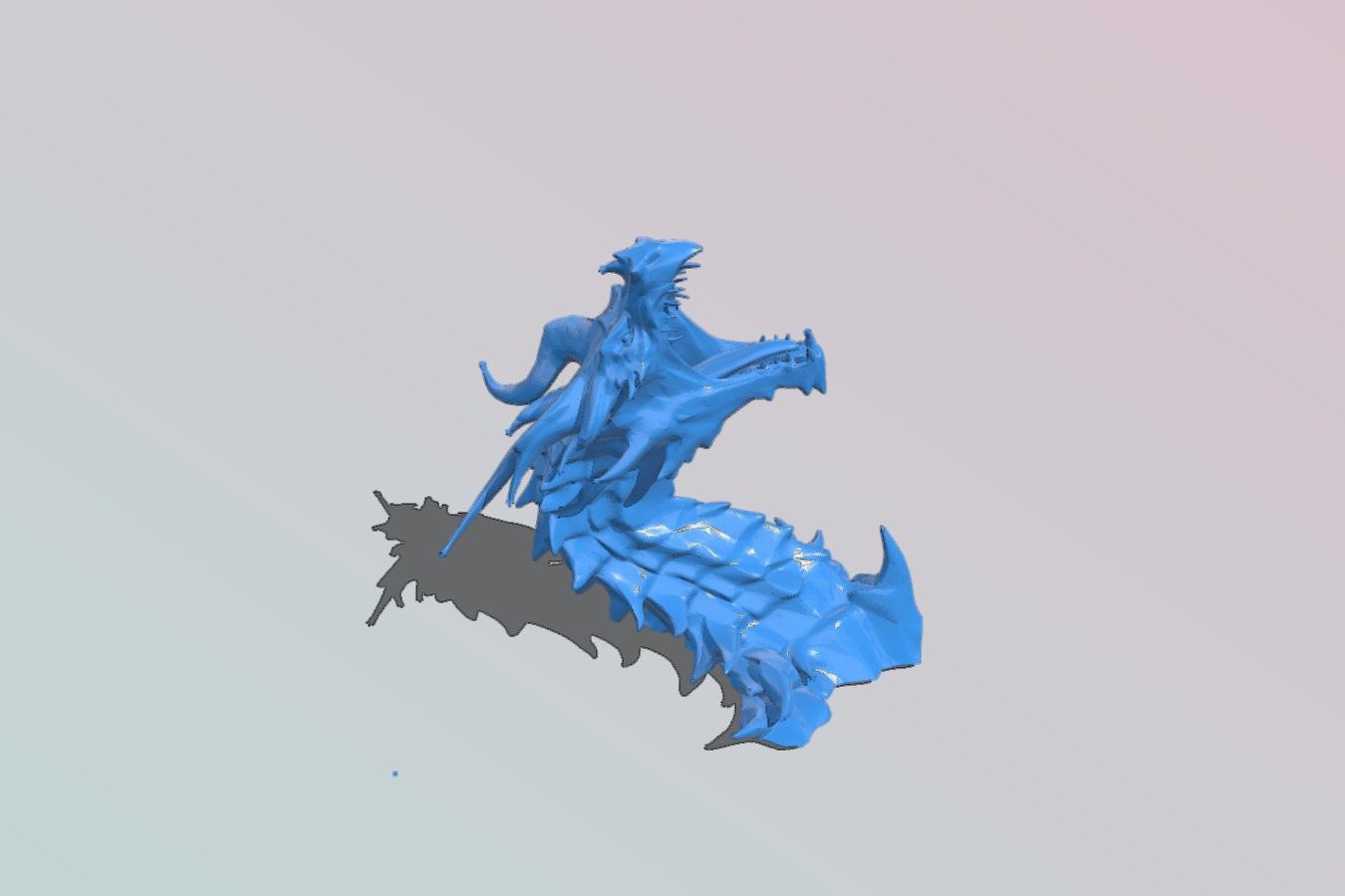 Alduin dragon Bust