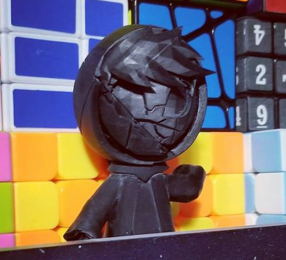 Umbra (from blue fire) 2x2 Rubik's cube (mini eastshing 24mm) | 3d print model