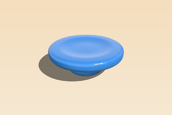 Ultimate Spinner Button Cap Low Profile Rounded | 3d print model