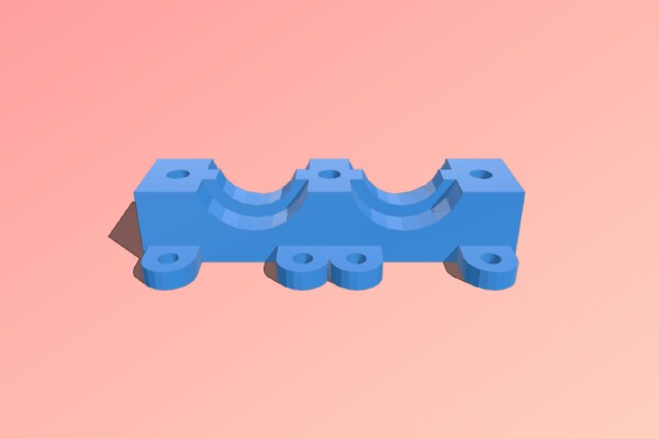 Dual i3 Bowden JHead Hotend Mount | 3d print model
