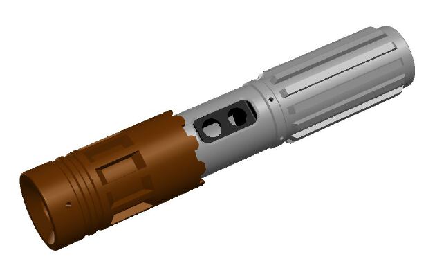 Lightsaber handle for Brainwerks brightening controller board | 3d print model