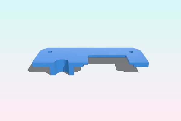 Rigidbot Rear Power Mount for Aftermarket Power Supply | 3d print model