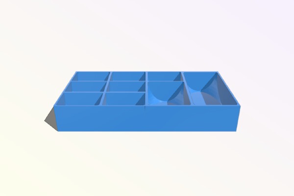 Charterstone Board Game - Scriptorium Upper Tray_Insert | 3d print model