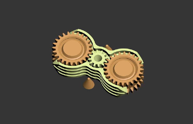 Fidget Spinner (dual color) | 3d print model