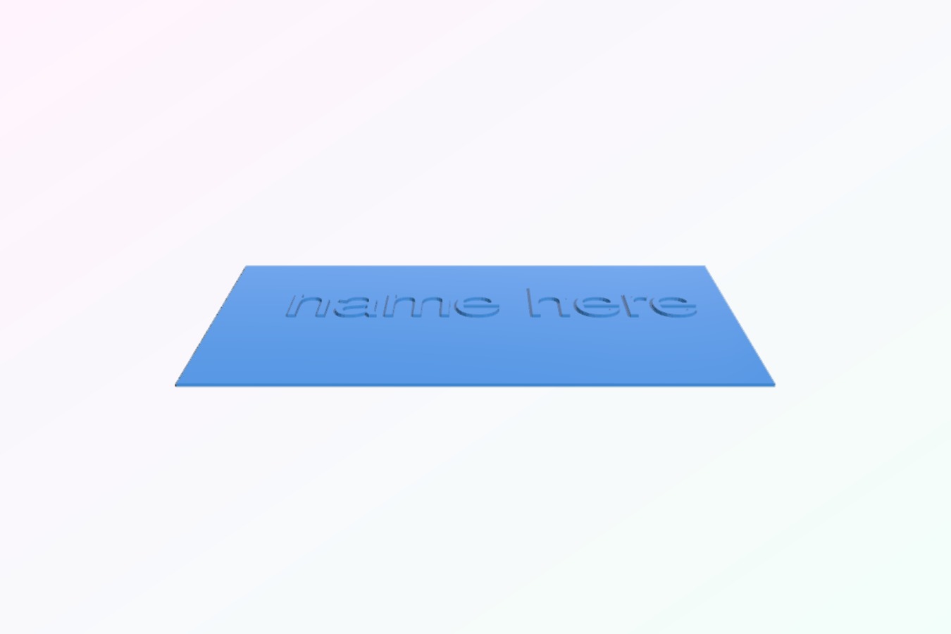 Name Plaque
