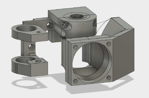 CR-10 E3D V6_Volcano Hotend Mount and EZABL Carriage (Updated 8_29_2017) | 3d print model
