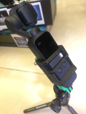 Osmo Pocket Mount (Improved DJI version) | 3d print model