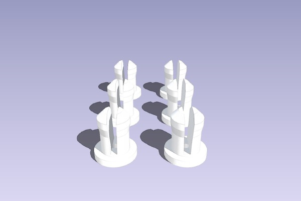 Lockable Pegboard Rivet | 3d print model