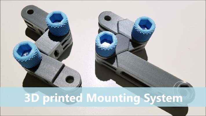 Modular Mounting System - Arm Straight V4 | 3d print model