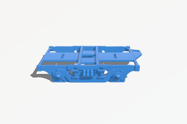 Schwannenhals Drehgestell _ Bogie (gauge 0) | 3d print model
