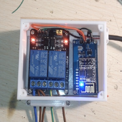 Double relay box with ESP 8266 | 3d print model