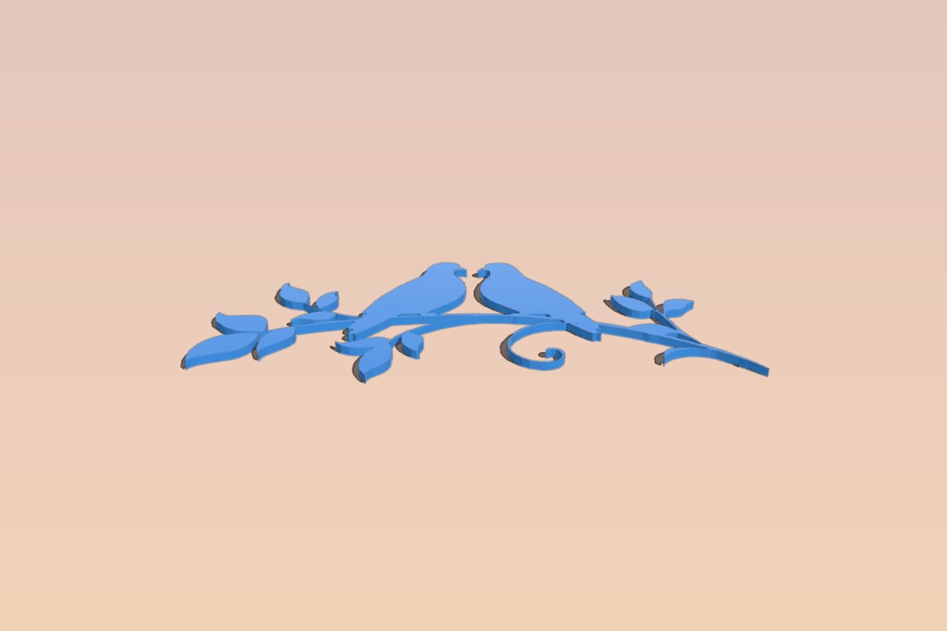 Love Birds 2D Wall Art