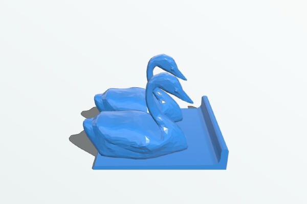 Swan smartphone holder | 3d print model