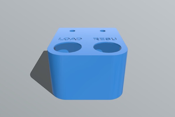 Duet RepRap Load and Unload Physical Buttons | 3d print model