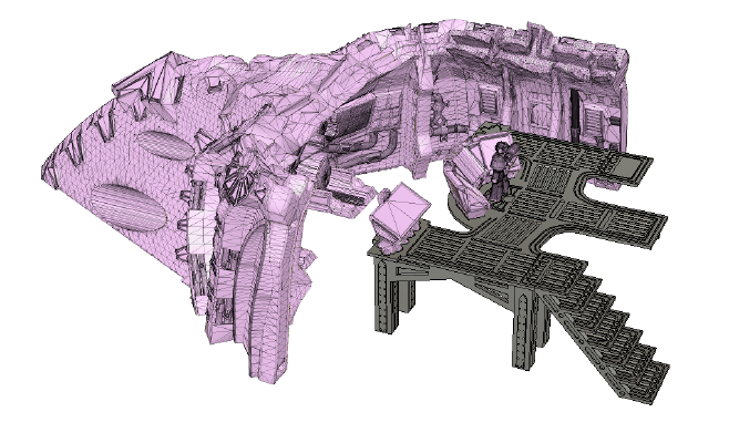 Bridge for Crashed Gothic Ship | 3d print model