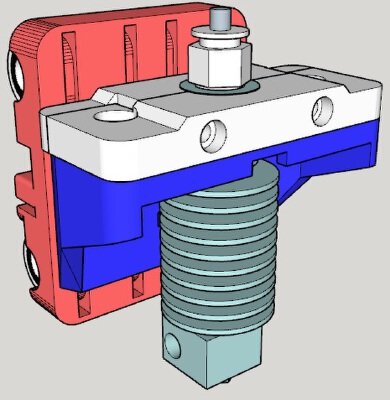 Adaptador Bowden para AGraber. | 3d print model