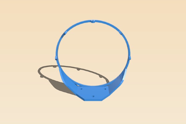 mini basketball hoop | 3d print model