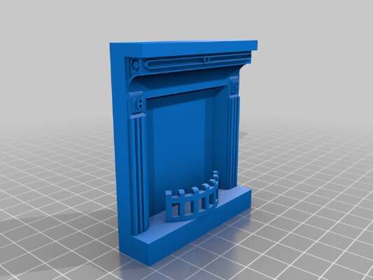 Dolls House Fire Place 1_12th Scale | 3d print model