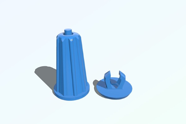Venetian Blind Tassel (with End Cap) | 3d print model