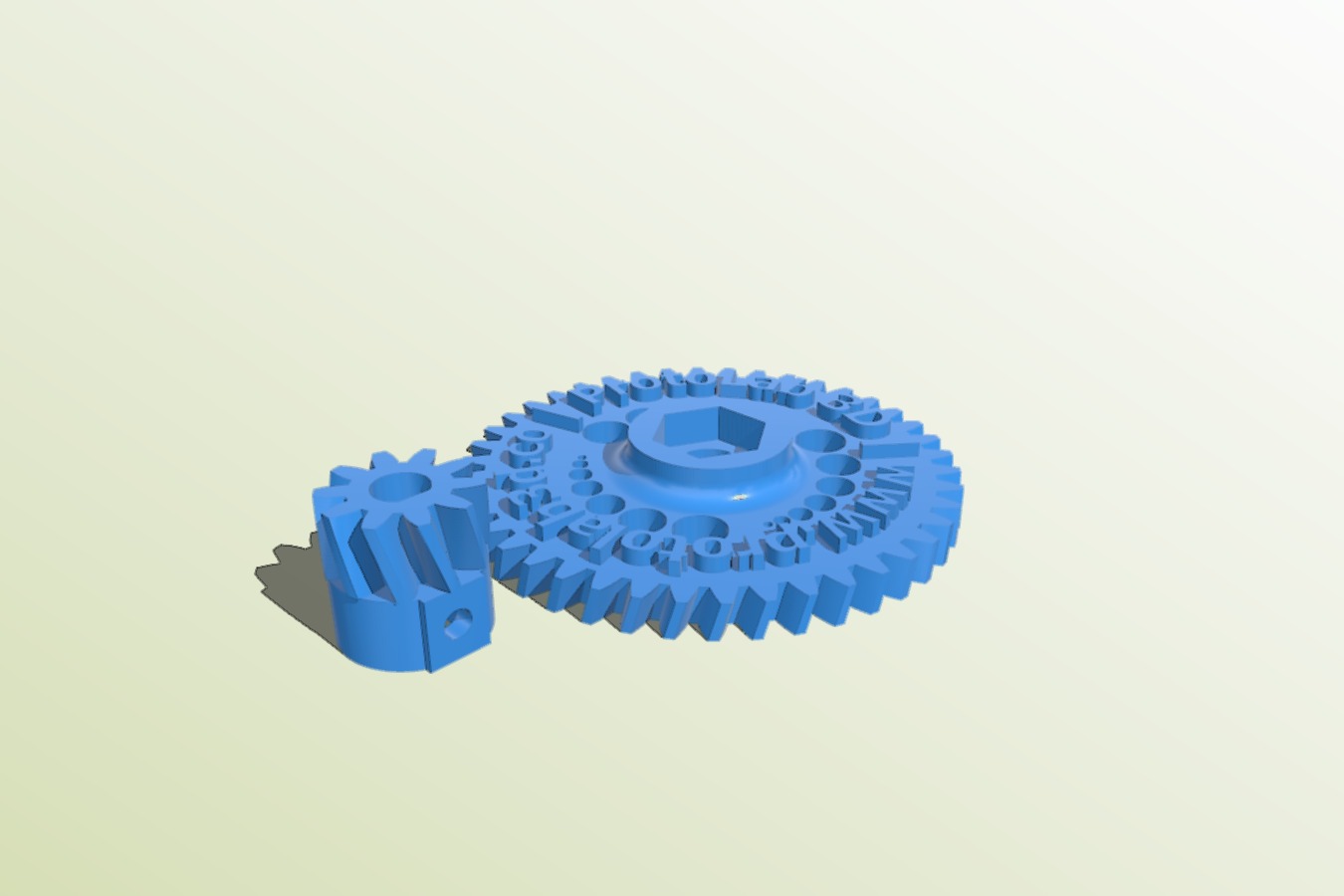 RepRap2 Idler Helix Spur Gears