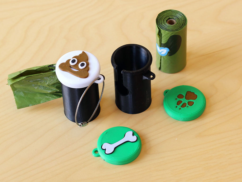 Multi-Color Dog Poop Bag Dispenser