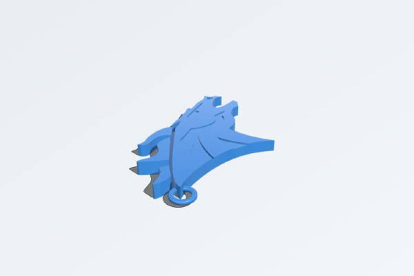Denver Broncos keychain | 3d print model