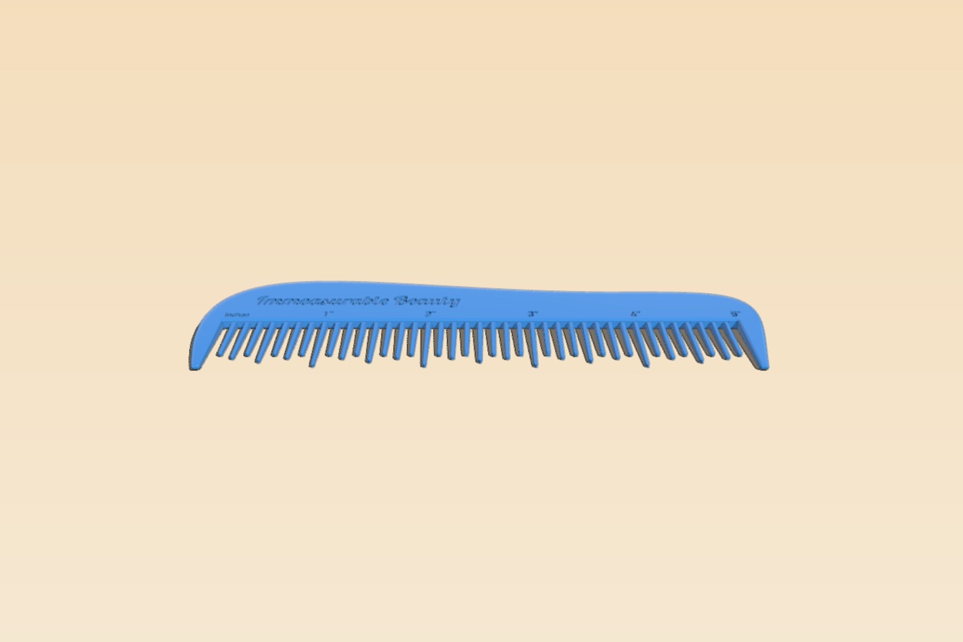 Immeasurable Beauty - A comb that is also a ruler