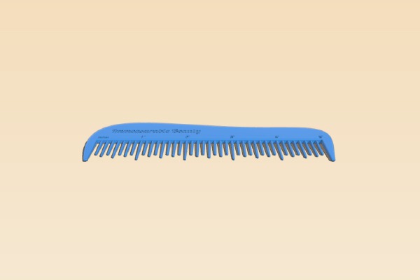 Immeasurable Beauty - A comb that is also a ruler | 3d print model