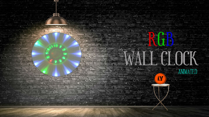 ANIMATED RGB WALL CLOCK | 3d print model