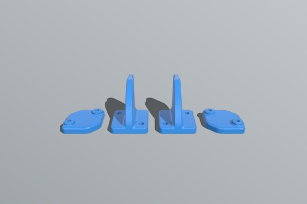 S800 Reptile Sky Shadow Control Horns | 3d print model