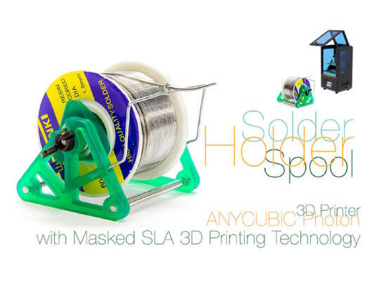 Solder Spool Holder with Masked SLA 3D Printing Technology | 3d print model