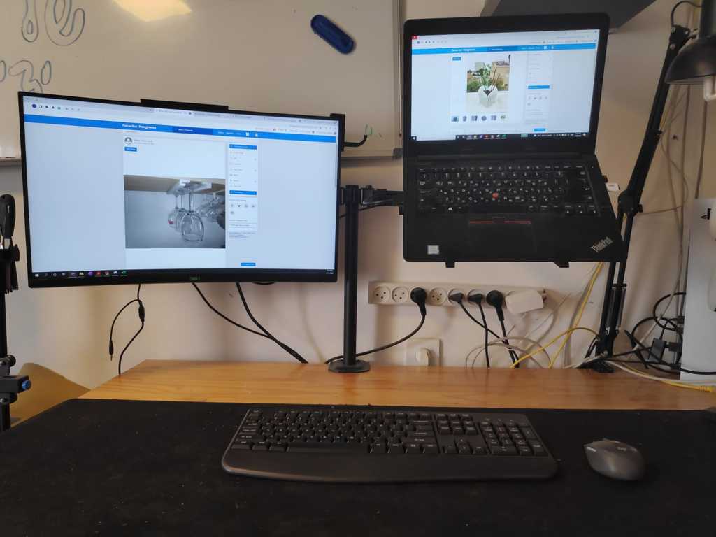 Strong Laptop Stand Mount Adapter For Desk Mount Stand and VESA Mounting Plate