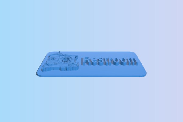 Paola Free Library Restroom | 3d print model