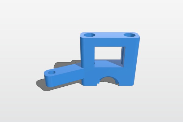 Mini V-Wheel Carriage for E3D v6 Extruder | 3d print model