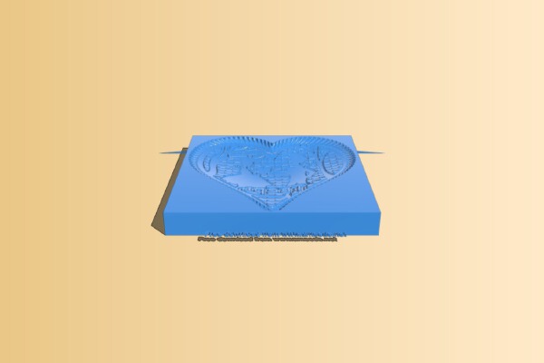 Heart shaped gingerbread mold | 3d print model