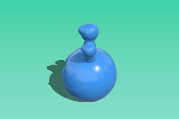 Three Eyed Monster | 3d print model