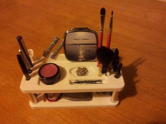 Desk organiser, Makeup stand | 3d print model