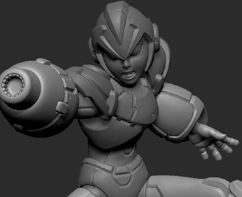 Megaman X Posed Figurine | 3d print model