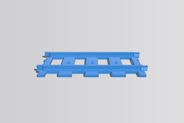Lego Train track (line) | 3d print model