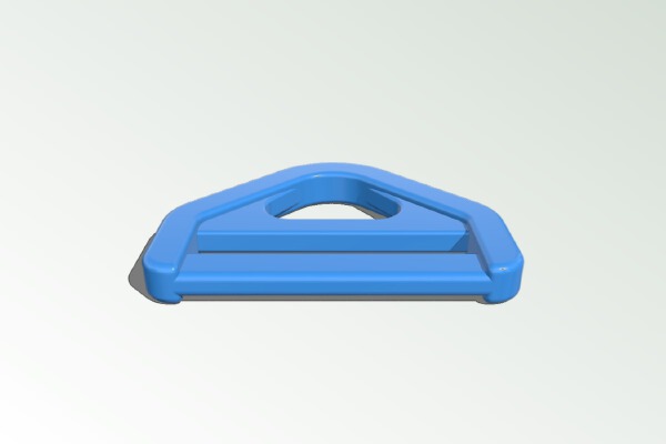 Triangular Snap D-Ring | 3d print model