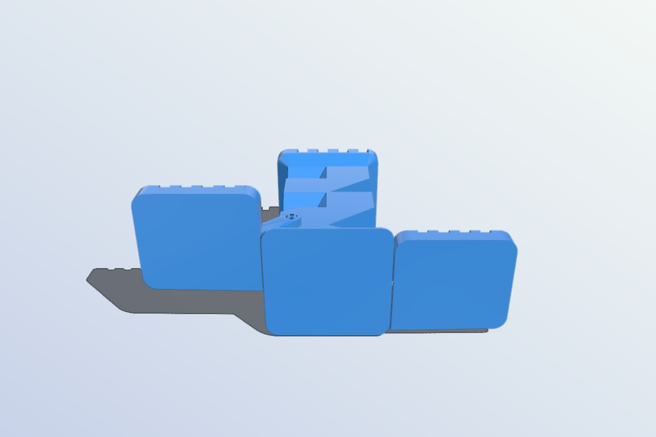 Dice tower with fold up trays