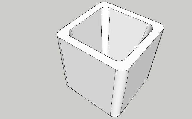 pot for silicon or rubber molding | 3d print model