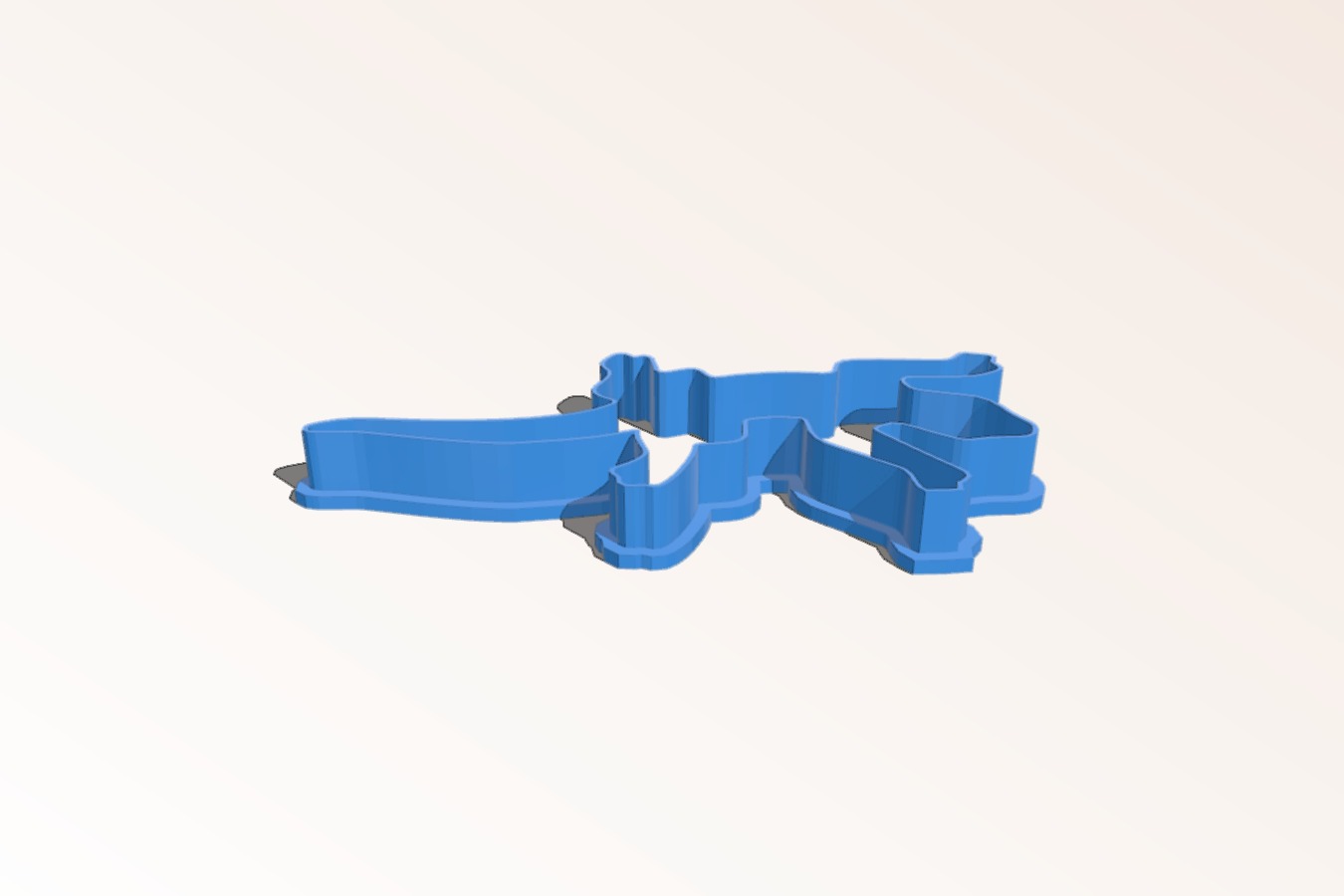 Lizard cookie mold cutter