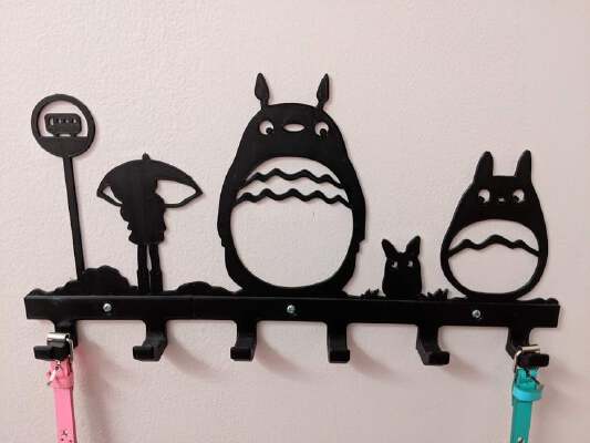 Faster Totoro Coat Rack | 3d print model