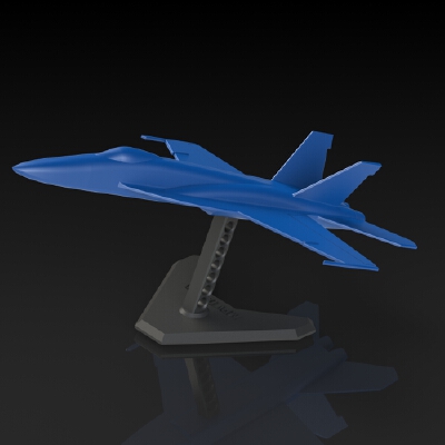 Small scale FA-18 Super Hornet model and stand | 3d print model